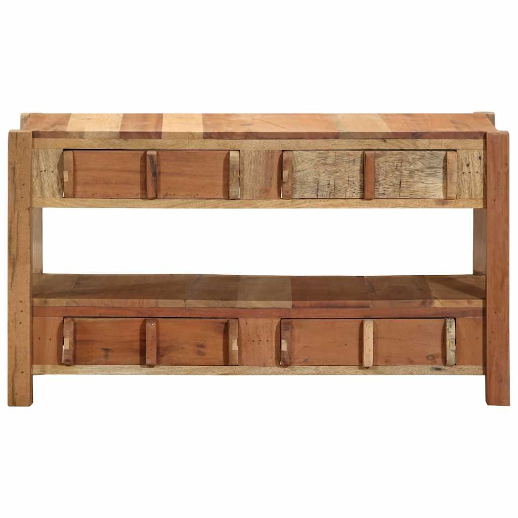 vidaXL Gabinete de TV Marrón 83 x 33 x 46 cm Madera maciza recuperada - Image 4