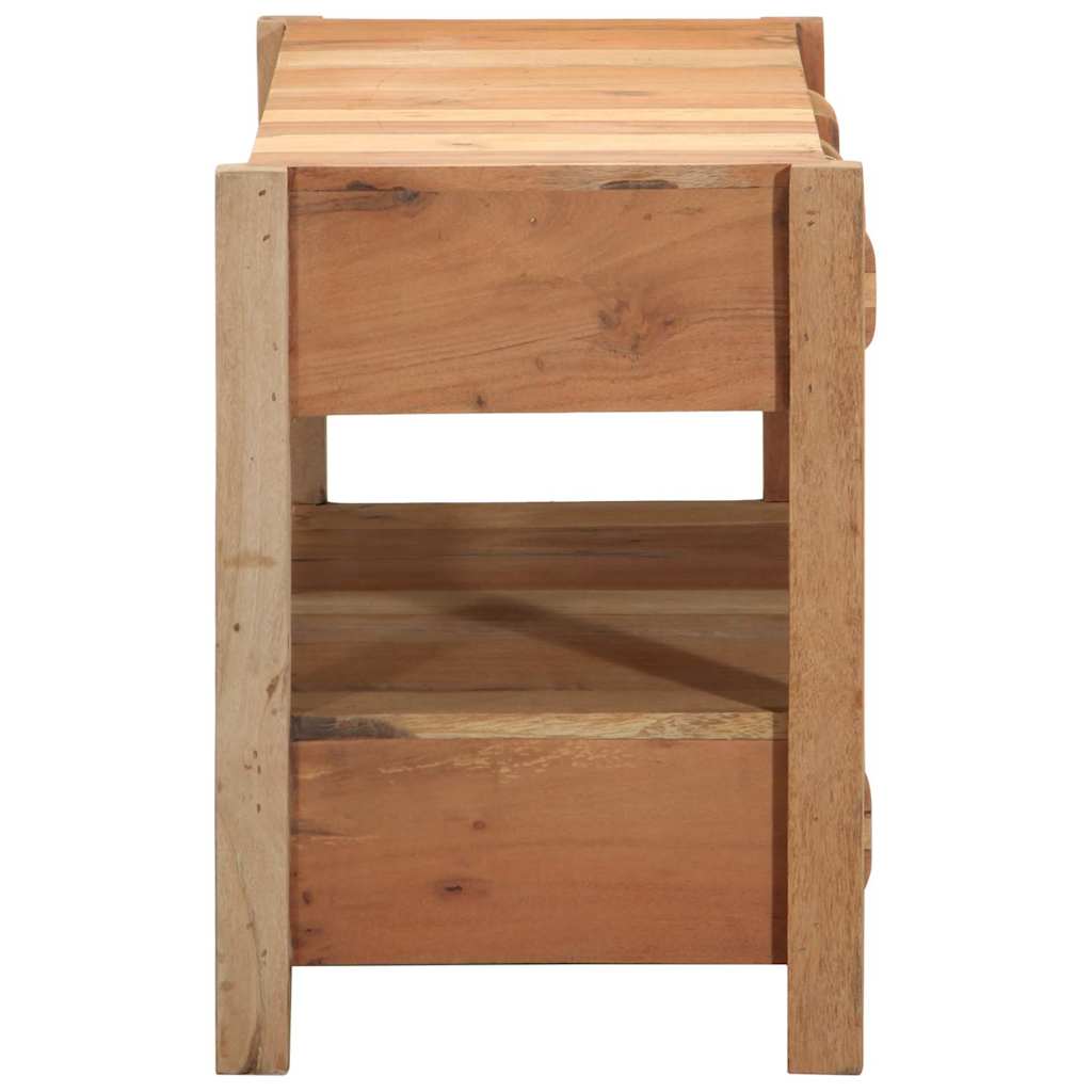 vidaXL Gabinete de TV Marrón 83 x 33 x 46 cm Madera maciza recuperada - Image 5