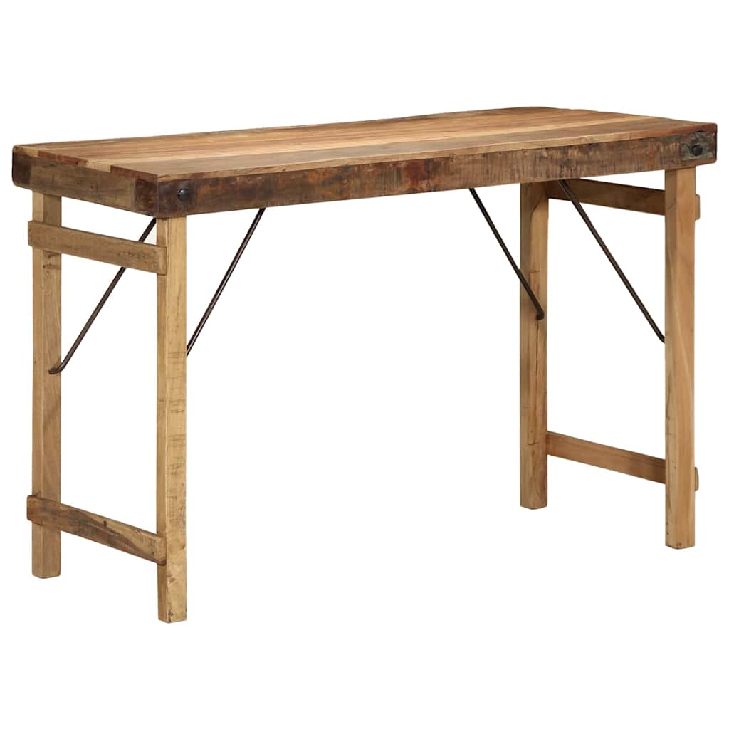vidaXL Mesa de Comedor Marrón 110 x 55 x 76 cm madera maciza reciclada