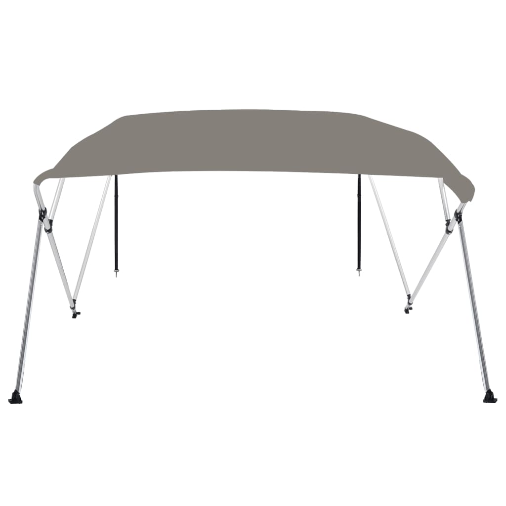 vidaXL 4-Bow Bimini-Top Grau 243x210x137 cm - Image 3