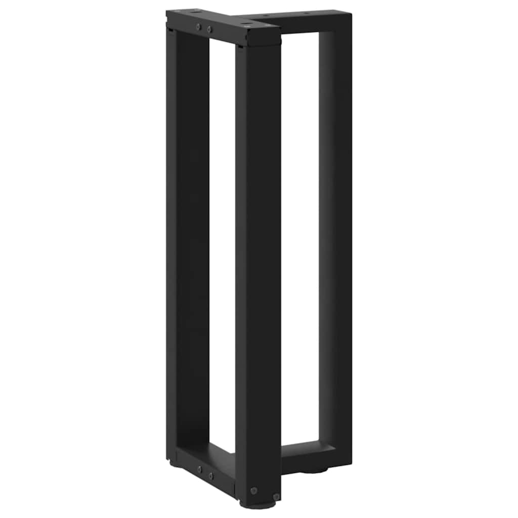 vidaXL Patas para consola en forma de T (2 unidades), color negro, 25 x 28 x (72-73) cm, acero - Image 4