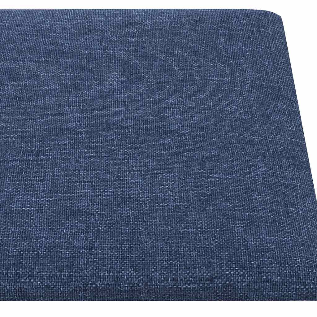 vidaXL Wandpaneele 12 Stk. Blau 90x30 cm Stoff 3,24 m² - Image 5