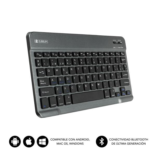 Tastiera Subblim SUB-KBT-SM0002 Grigio Qwerty in Spagnolo