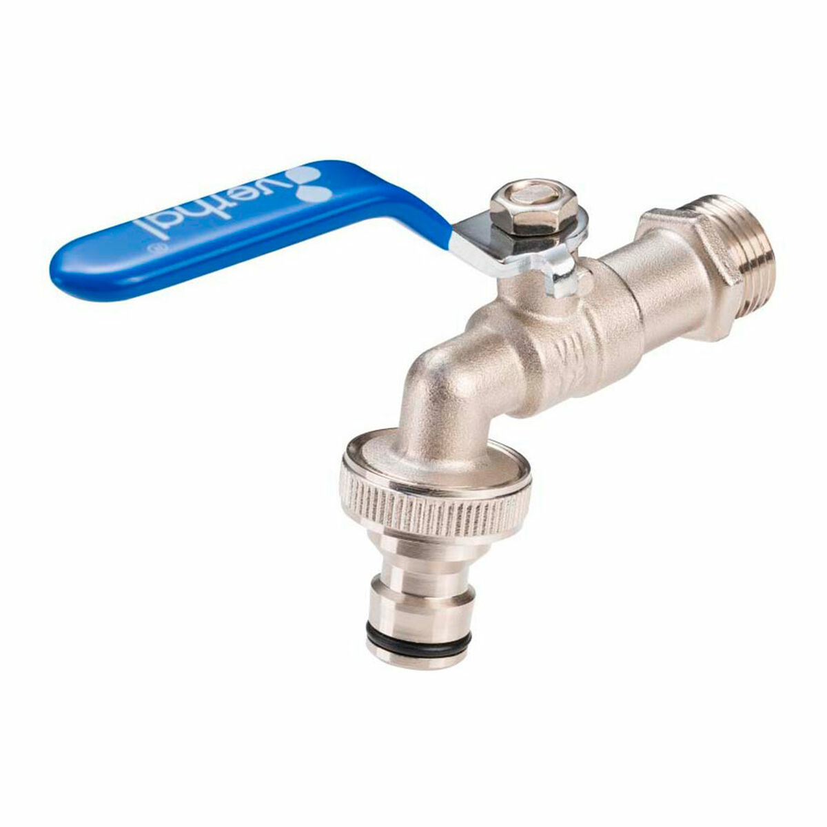 Rubinetto Verhal 1/2" x 3/4" Acciaio Cromo Acciaio inossidabile Ottone Teflon
