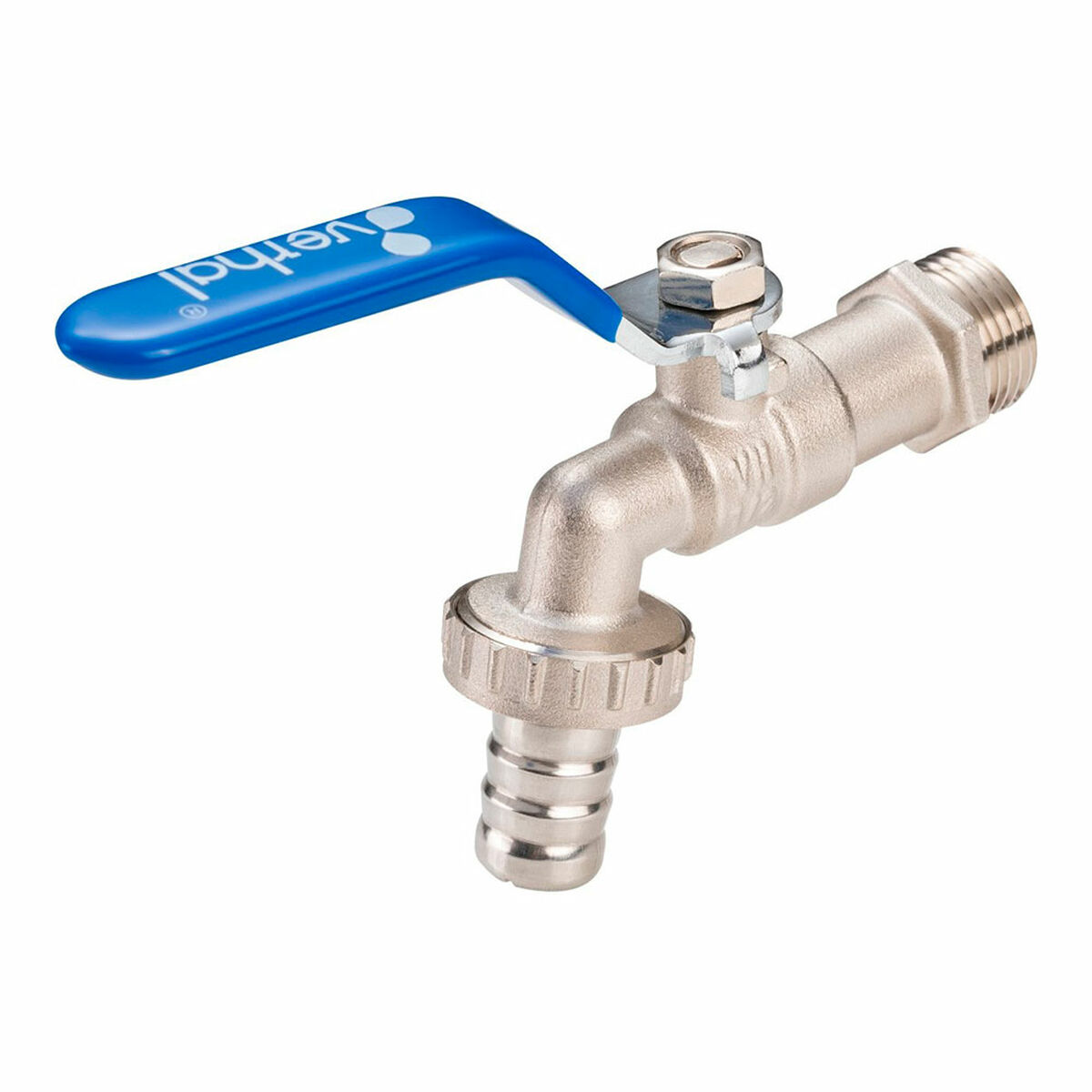 Rubinetto Verhal 1/2" x 3/4" Cromo Acciaio inossidabile Ottone Teflon