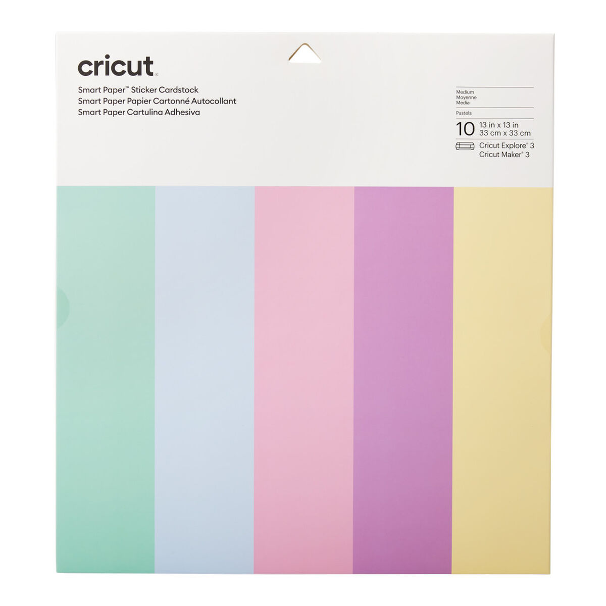 Cartoncino Autoadesivo per Plotter da taglio Cricut Smrt Multicolore (10 Unità)