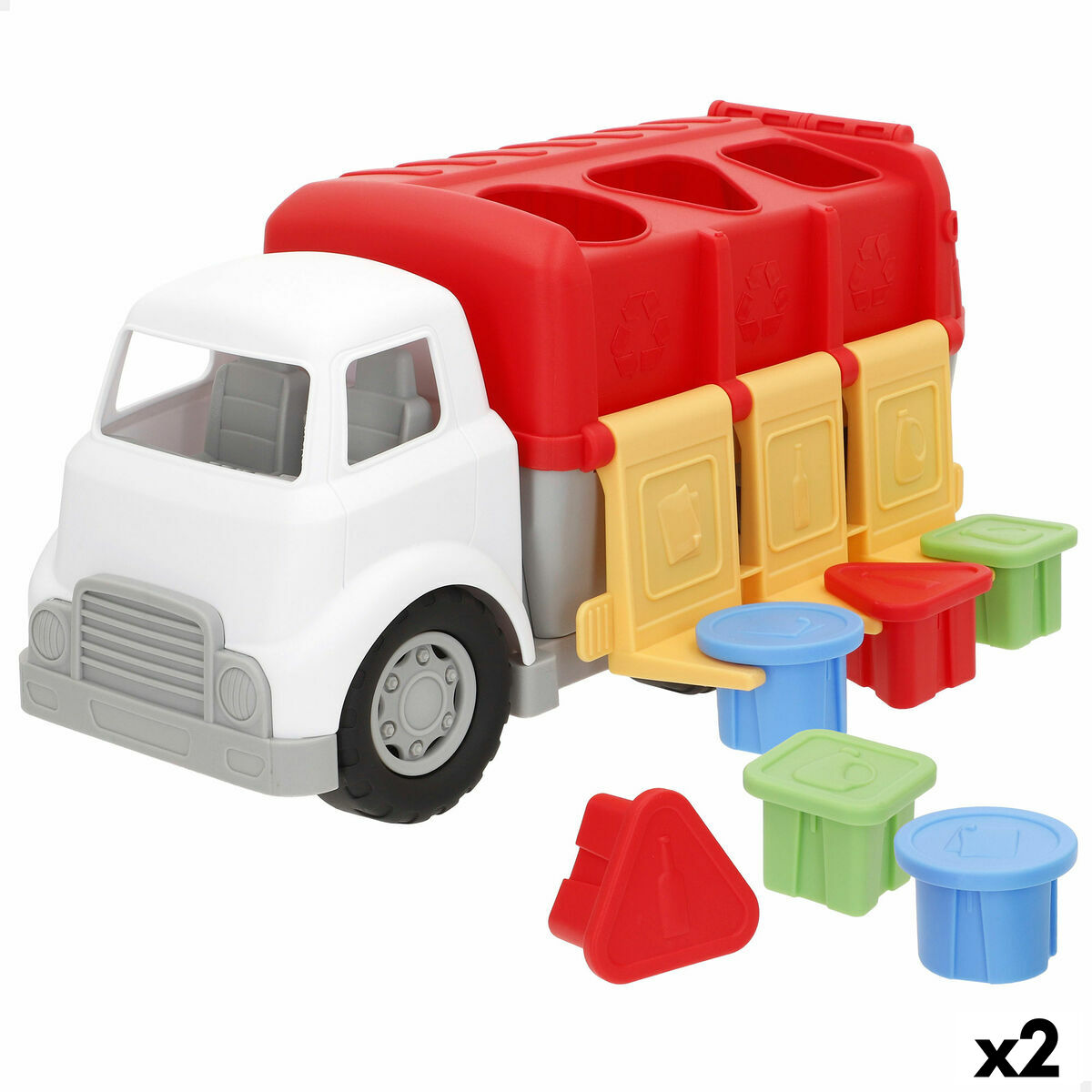 Camion della Spazzatura PlayGo 34 X 17 X 18 CM (2 Unità)