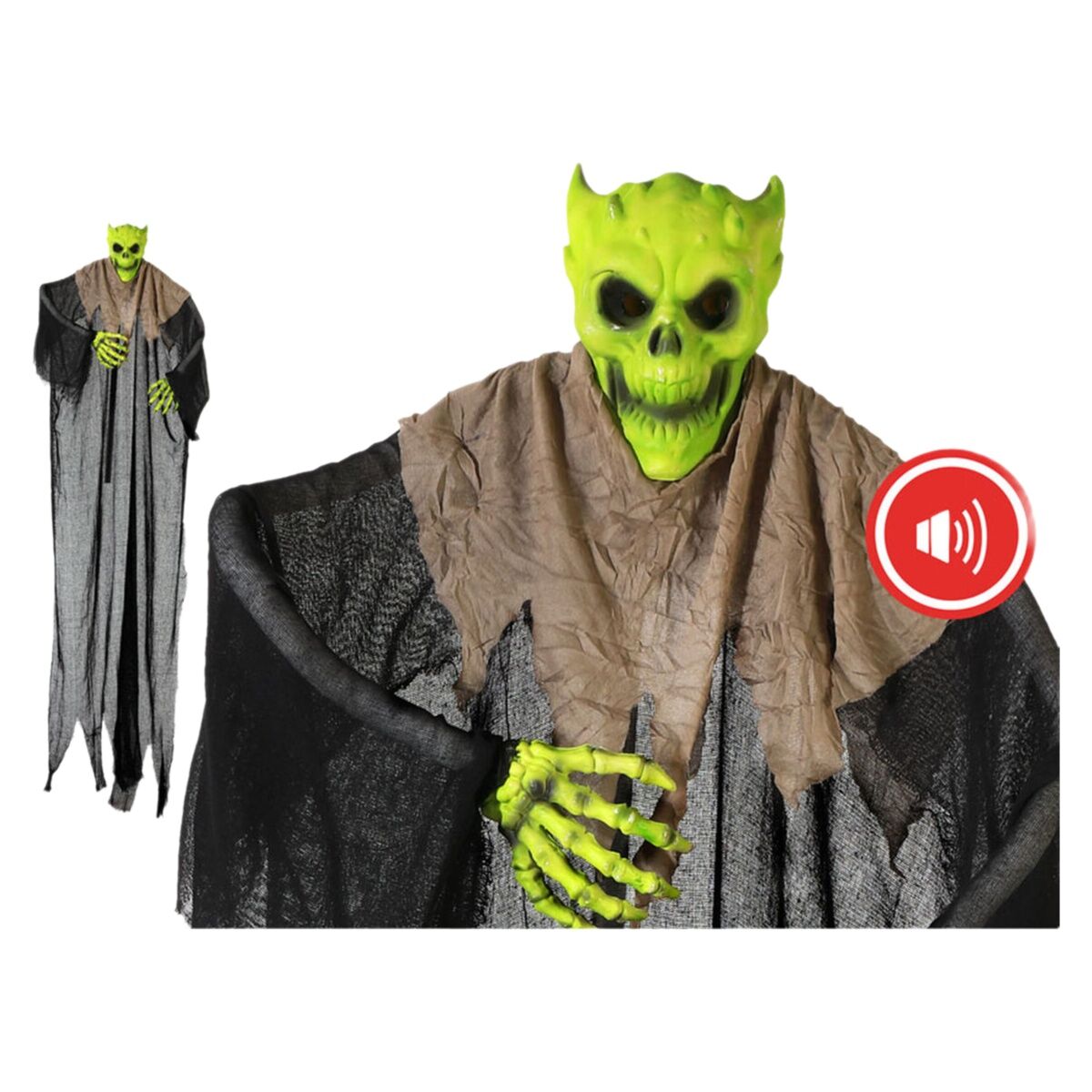 Decorazione per Halloween Scheletro 213 cm Verde