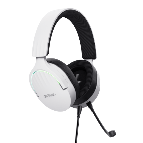 Auricolari con Microfono Gaming Trust GXT 490 Bianco Nero Multicolore Nero/Bianco - Image 3
