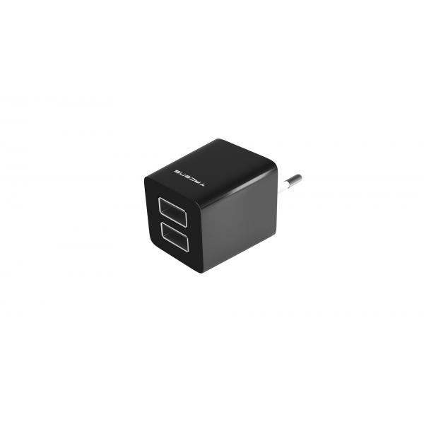 Caricabatterie da Parete Tacens AUSB1 USB Anima Nero