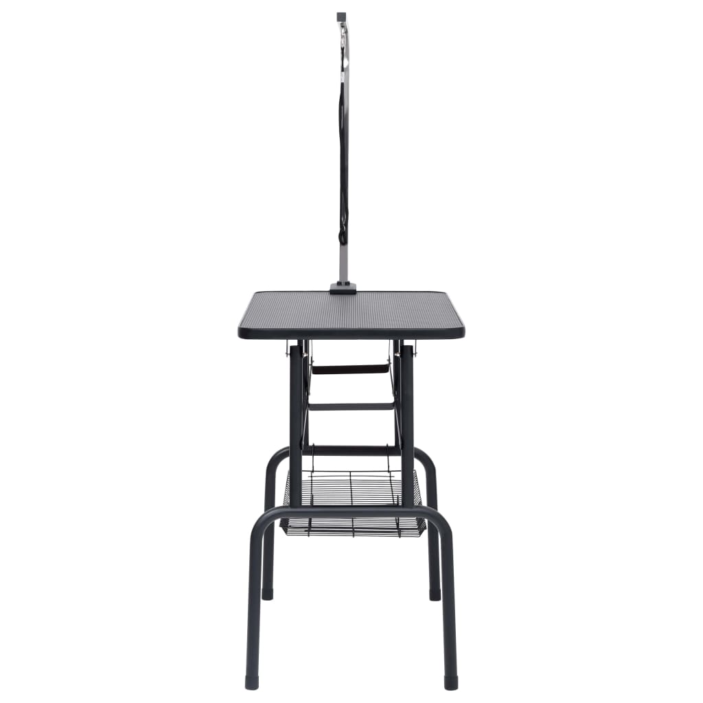 vidaXL Verstellbarer Trimmtisch für Hunde mit 1 Schlaufe und Korb - Image 4