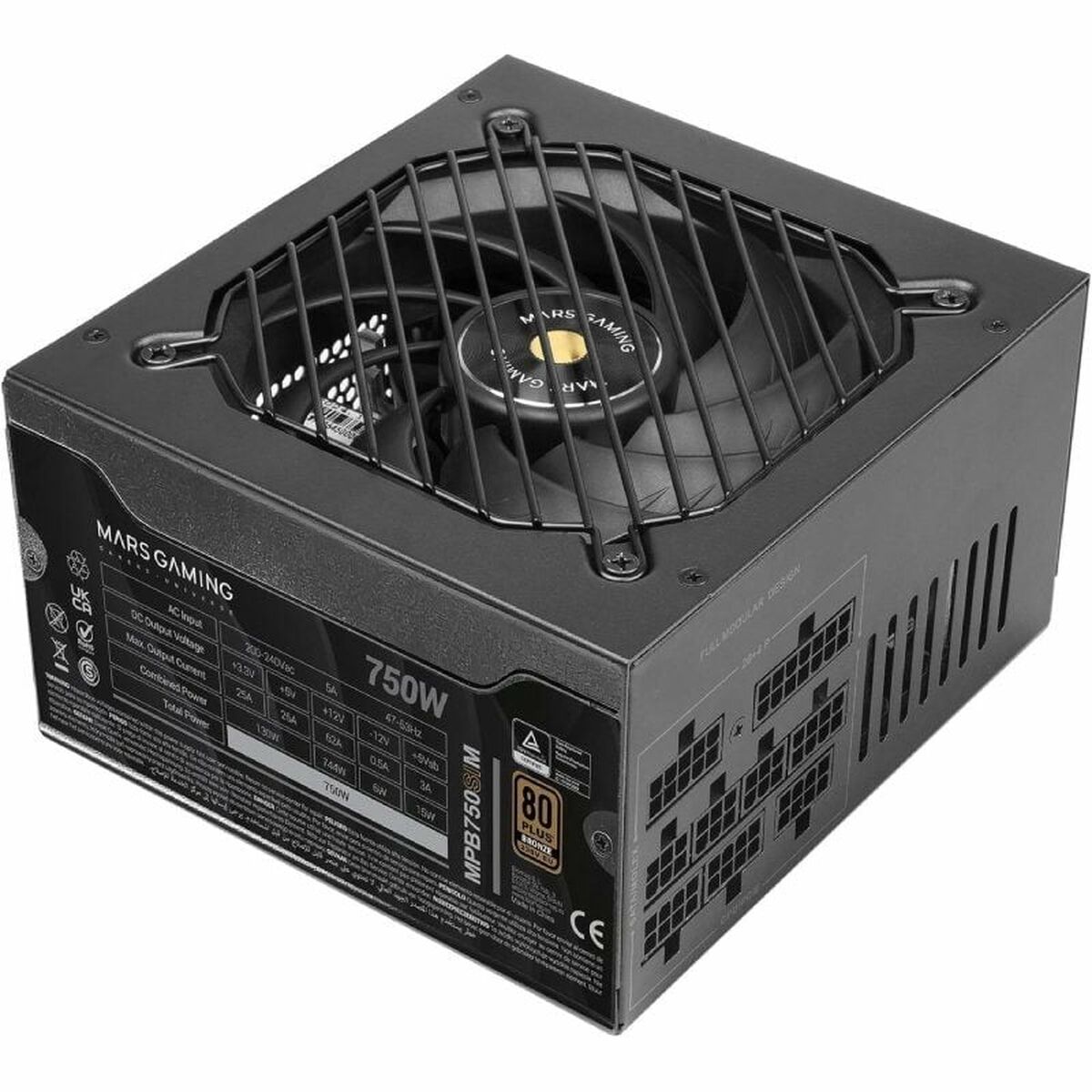 Fonte di Alimentazione Mars Gaming MPB750SIM ATX 750 W 80 Plus Bronze
