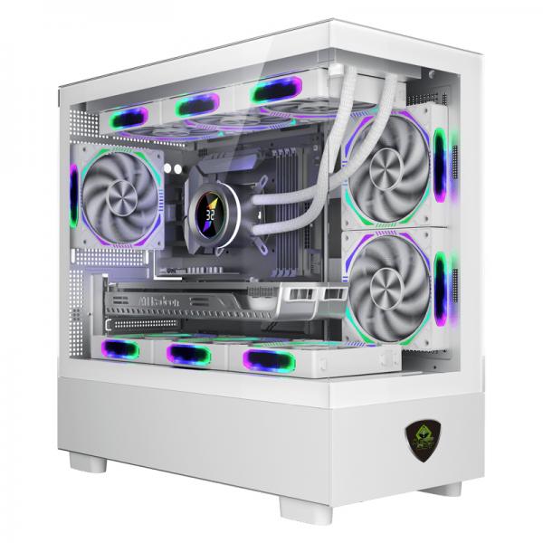 Case computer desktop ATX KEEP OUT XC-301W Bianco