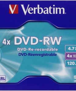 DVD-RW Verbatim 5 Unità Nero 4,7 GB 4x (5 Unità)
