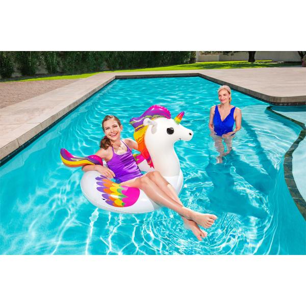Bestway Gonfiabile Unicorno 119x91 cm +10 Anni Spiaggia e Piscina 36159 - Image 4