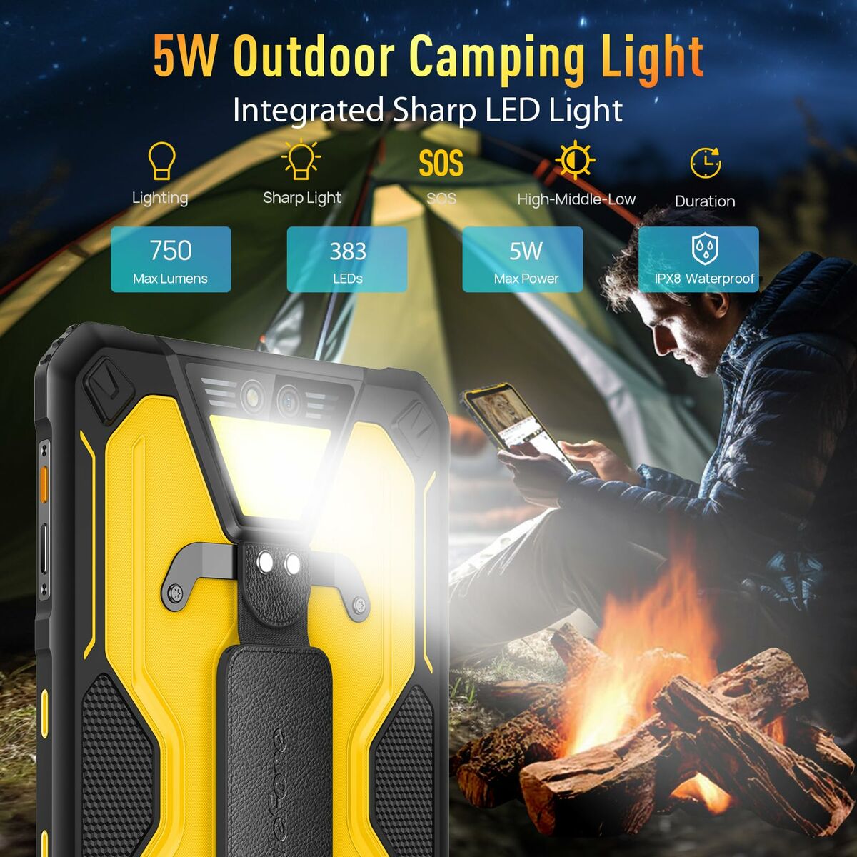 Smartphone Ulefone ARMOR X32 6 GB RAM 128 GB Arancio - Image 4