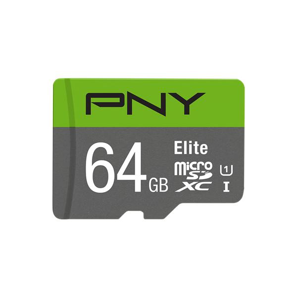 Scheda Di Memoria Micro SD con Adattatore PNY P-SDUX64U185GW-GE 64 GB