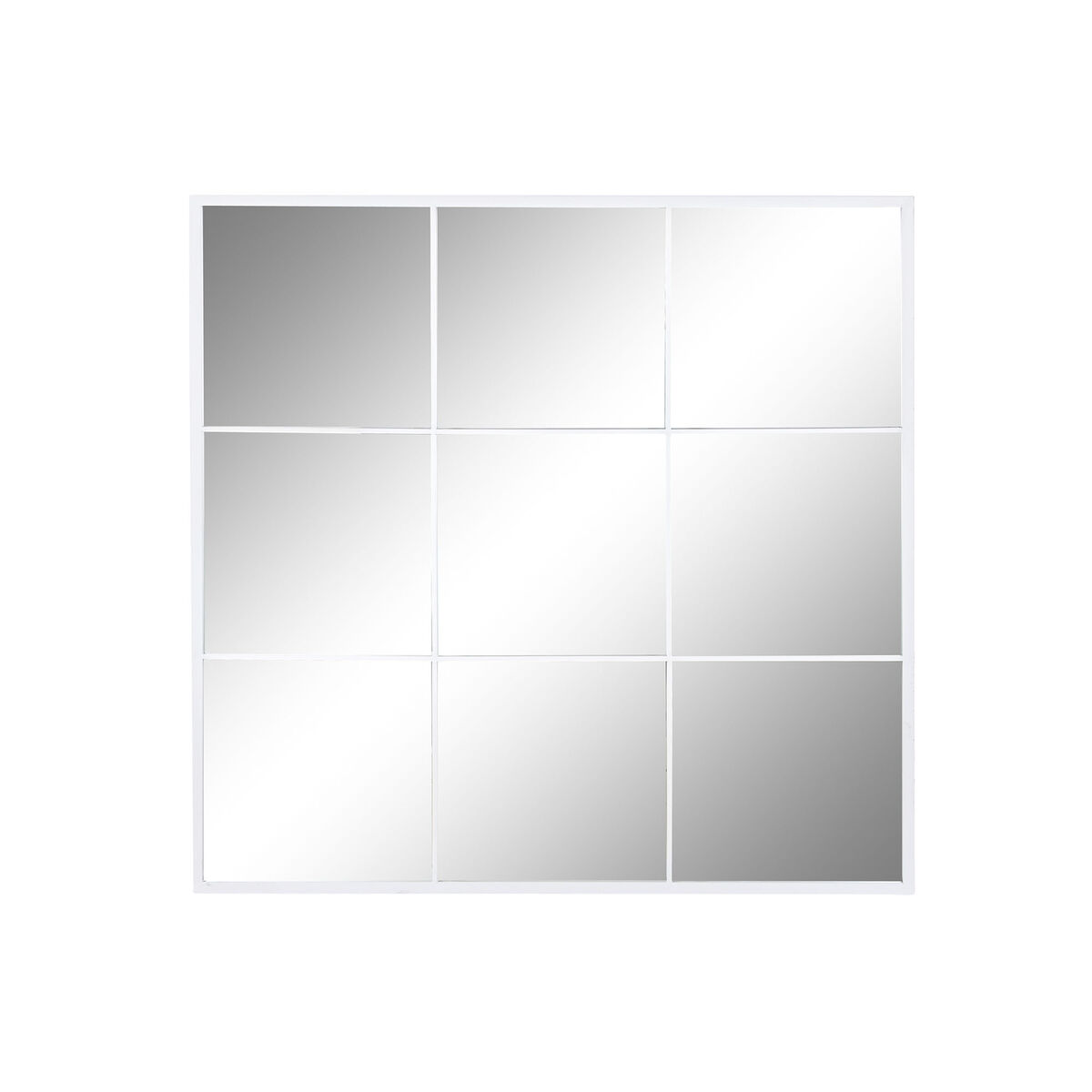 Specchio da parete DKD Home Decor Bianco Finestra 90 x 2 x 90 cm