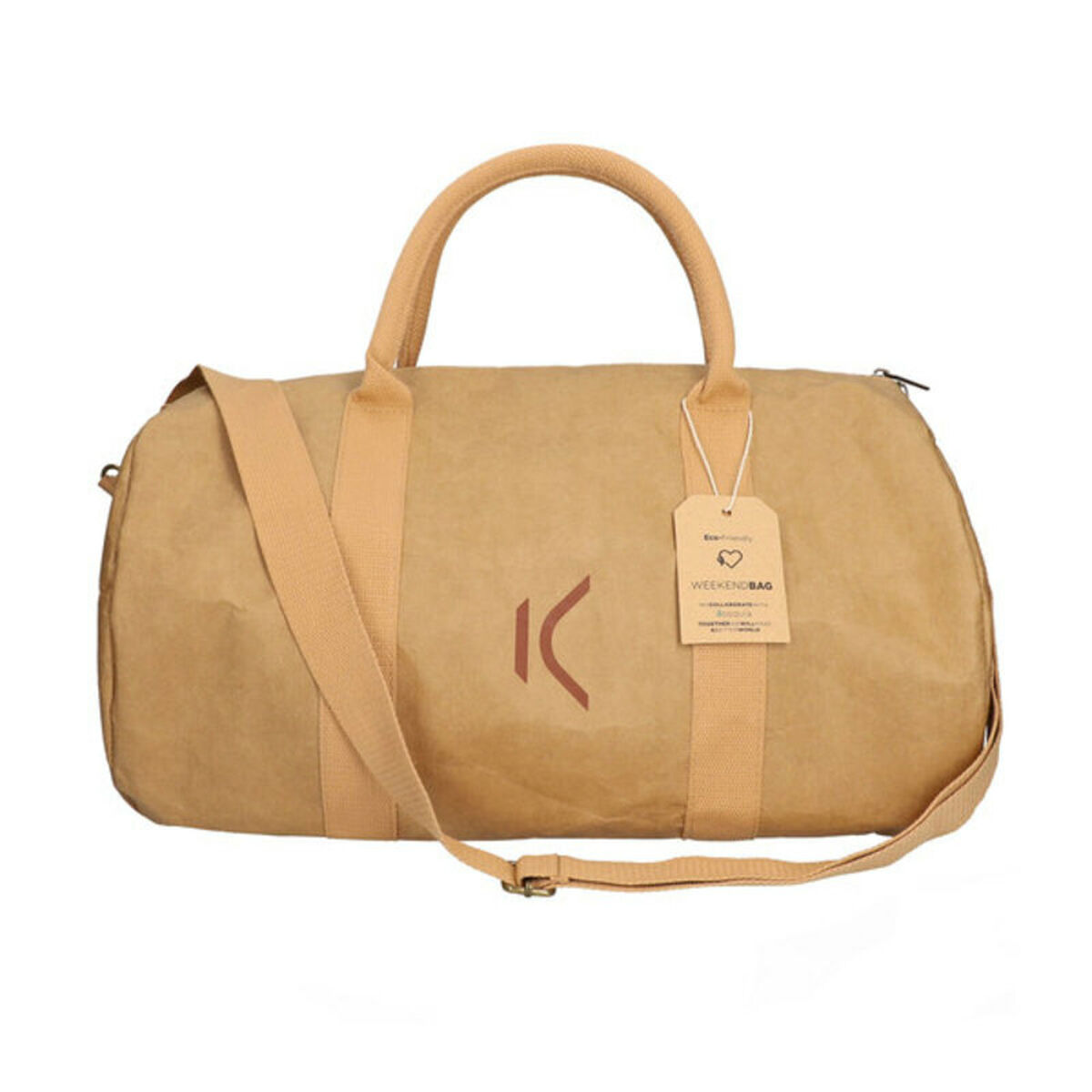 Borsa da Viaggio KSIX WeekendBag Marrone Eco-friendly carta kraft - Image 3