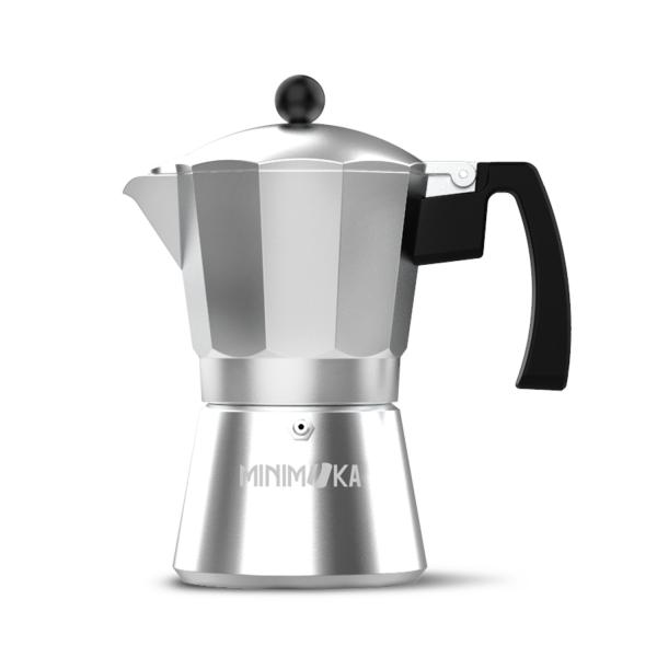Caffettiera Italiana Taurus KCP90012 12T Argentato 12 Tazze Alluminio