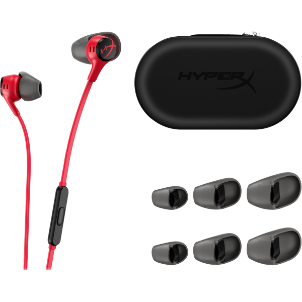 Auricolari con Microfono HyperX Earbuds II Rosso - Image 4
