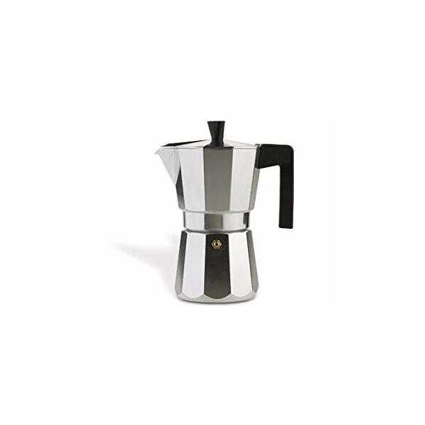 Caffettiera Italiana Valira VITRO 12T Argentato Alluminio 12 Tazze
