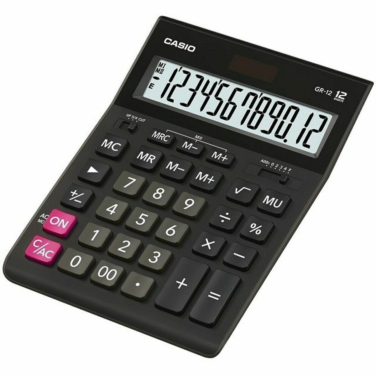 Calcolatrice Casio GR-12 Nero Plastica