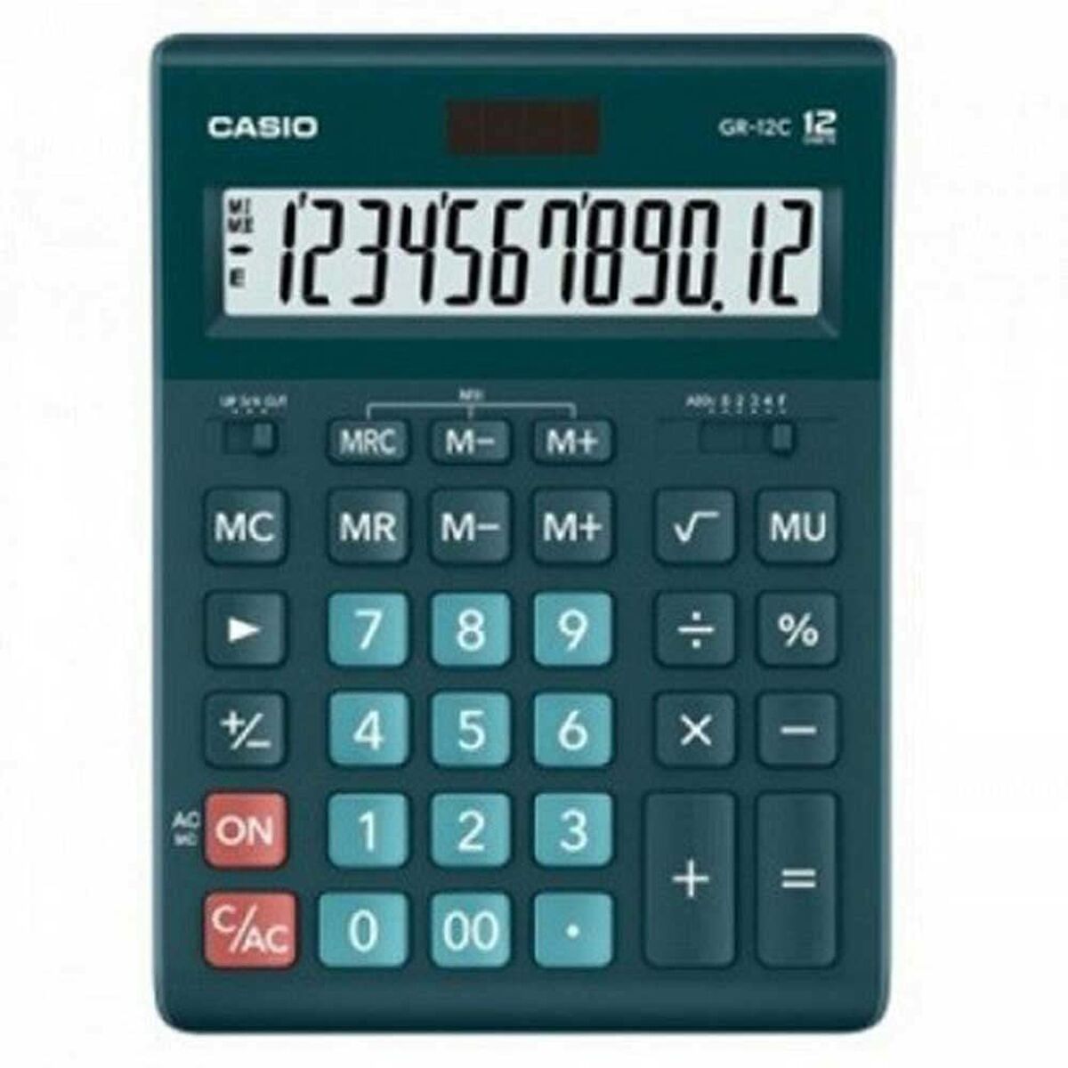 Calcolatrice Casio GR-12C-DG Nero Verde Plastica - Image 3