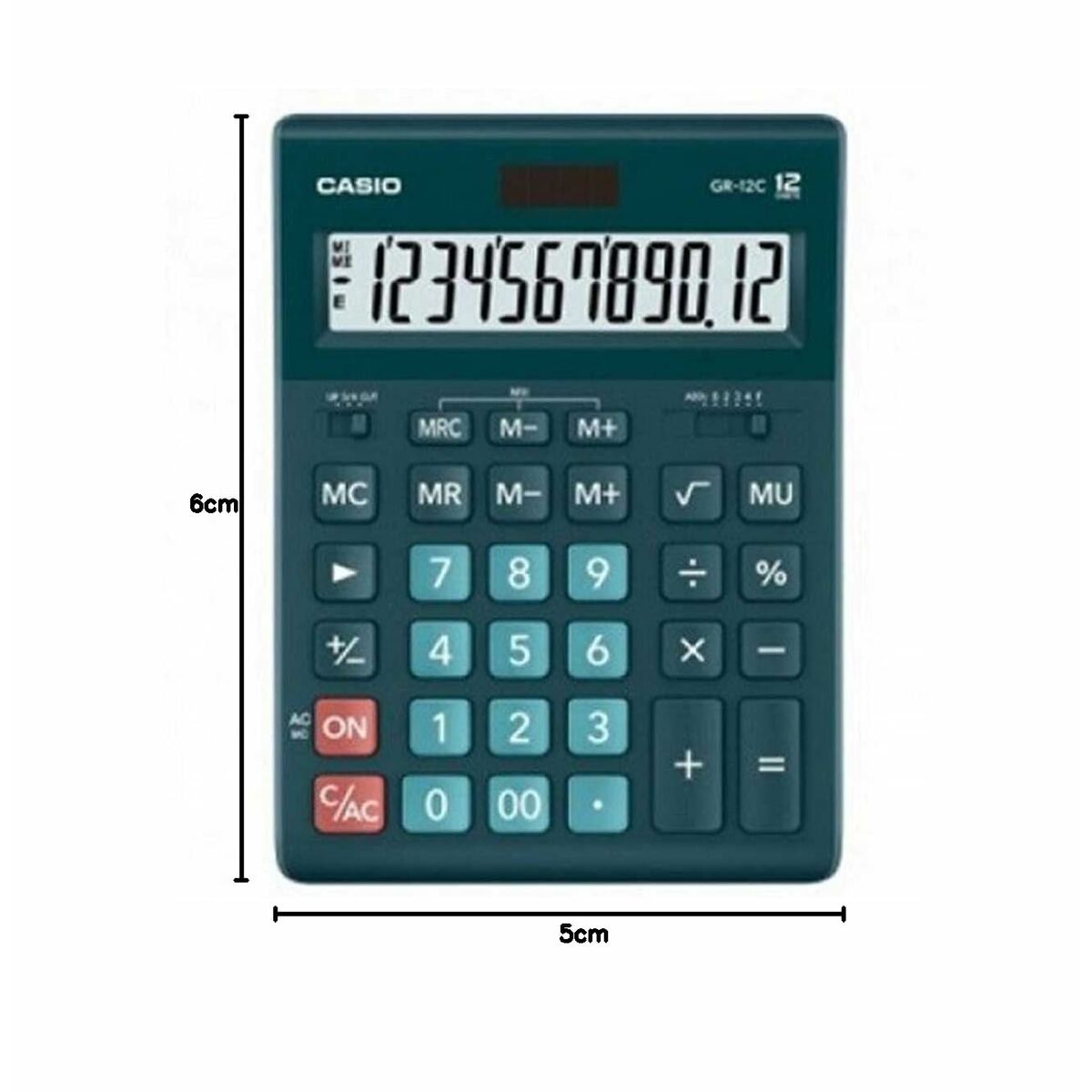 Calcolatrice Casio GR-12C-DG Nero Verde Plastica - Image 4