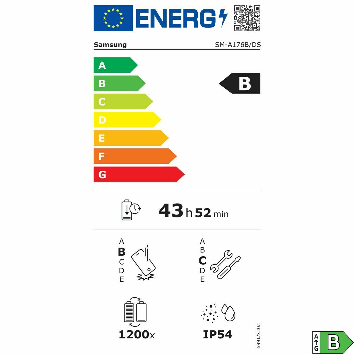 Smartphone Samsung SM-A176BZKAEUB Octa Core 4 GB RAM 128 GB Nero 6,7" - Image 3
