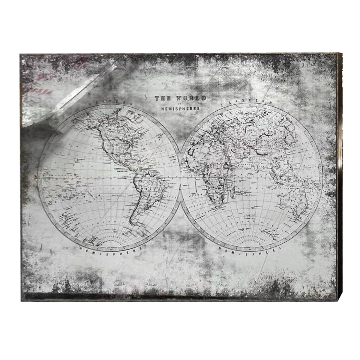 Specchio da parete Home ESPRIT Nero Dorato Vintage 90 x 4 x 60 cm 90 x 3,5 x 60 cm