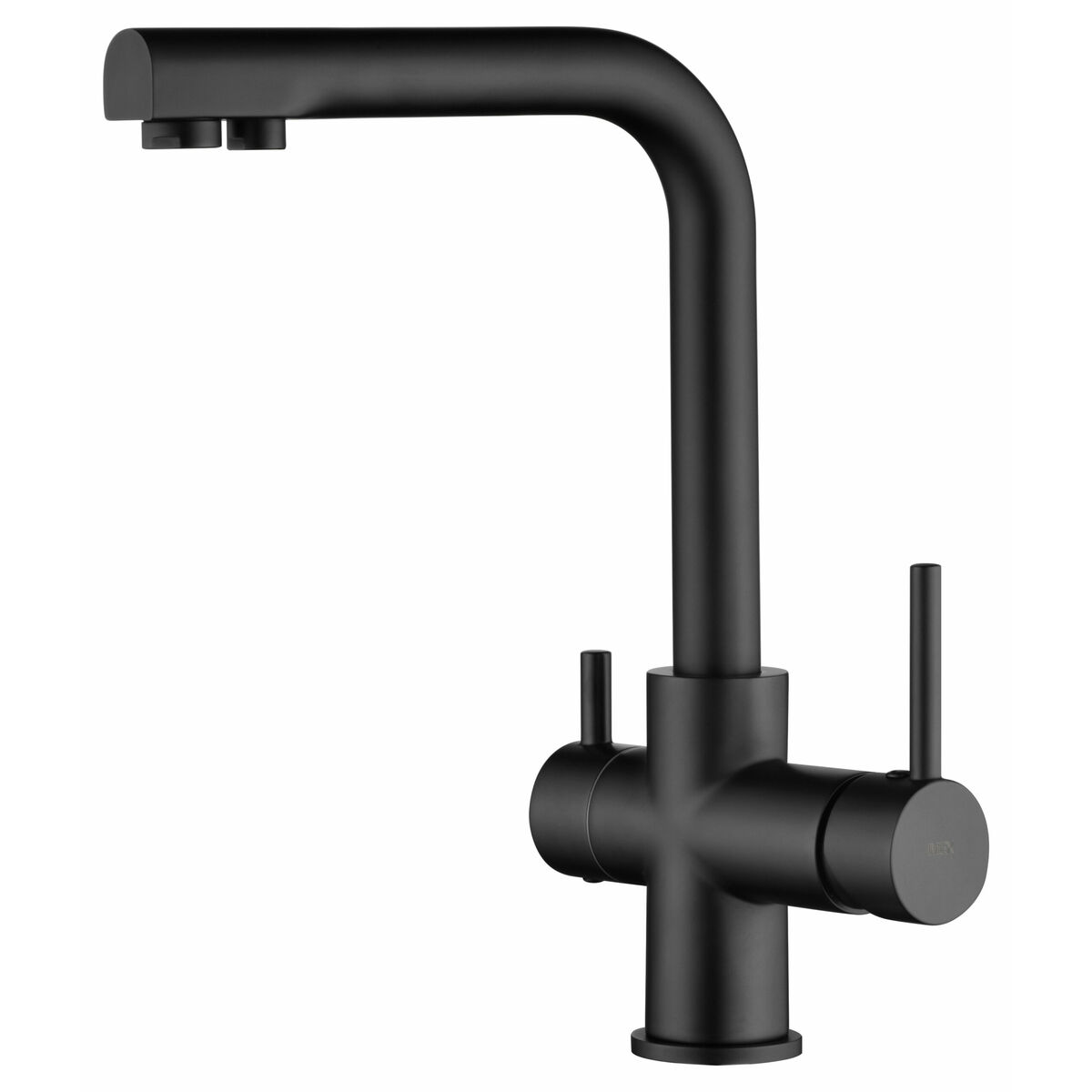 Rubinetto Bimando Imex Gos004ng Marsella Osmosis Negrom Nero Acciaio Inossidabile