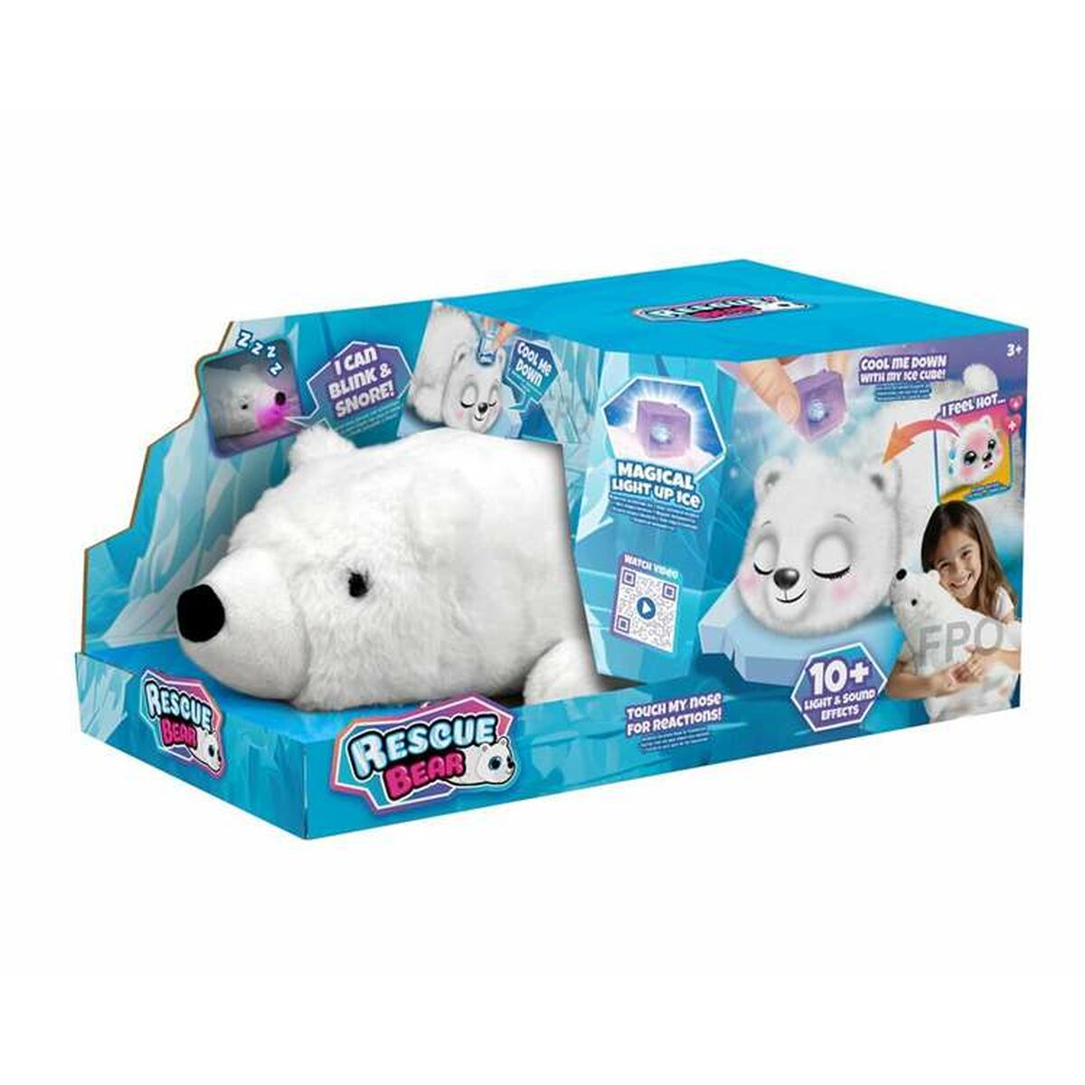 Orsetto Di Peluche Bizak Rescue Bear Bianco