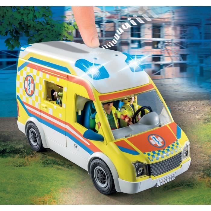 Playmobil - 71202 - City Action Les Subcutors - Ambulance With Light And Sound Effects - Image 4