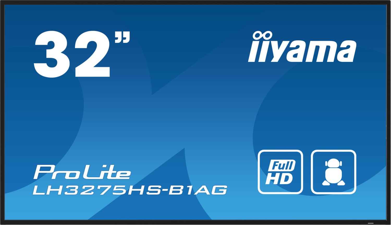 Iiyama Lh3275hS-B1ag SignagE-Display Digital Signage Flachbildschirm 81,3 Cm (32") Lcd Wlan 500 Cd/m² Full Hd Schwarz Eingebauter Prozessor Android 1