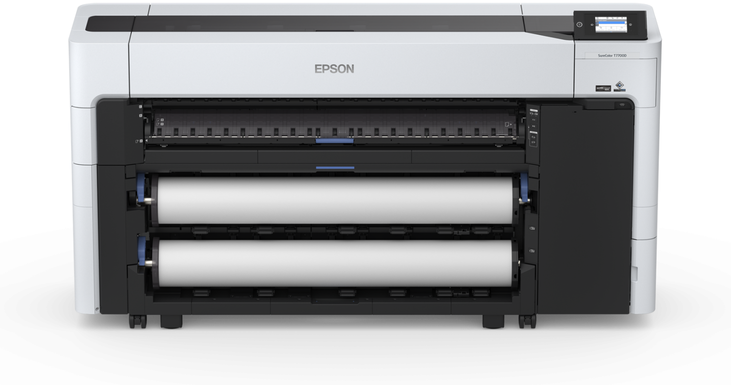 Epson Surecolor SC-T7700d - 1118 Mm (44") Großformatdrucker - Farbe - Tintenstrahl - Rolle (111,8 Cm) - 2400 X 1200 Dpi - Usb2.0, Gigabit Lan, WI-Fi(