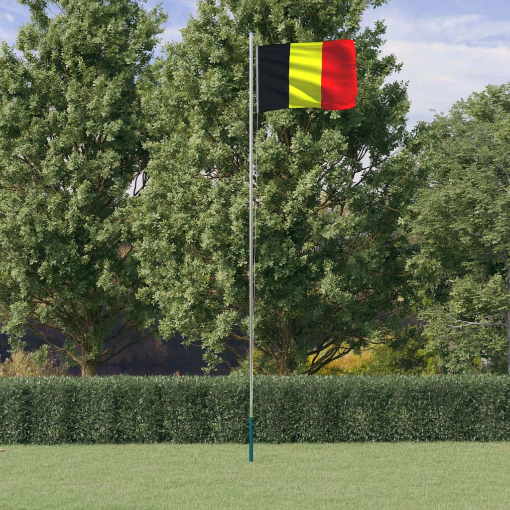 Asta E Bandiera Belgio 6,23 M Alluminio