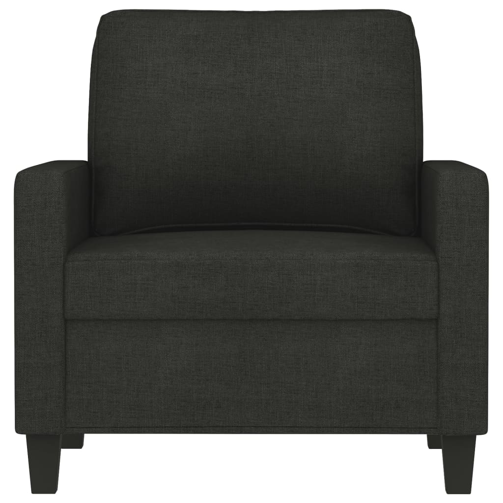 Poltrona Nera 60 Cm In Tessuto - Image 3