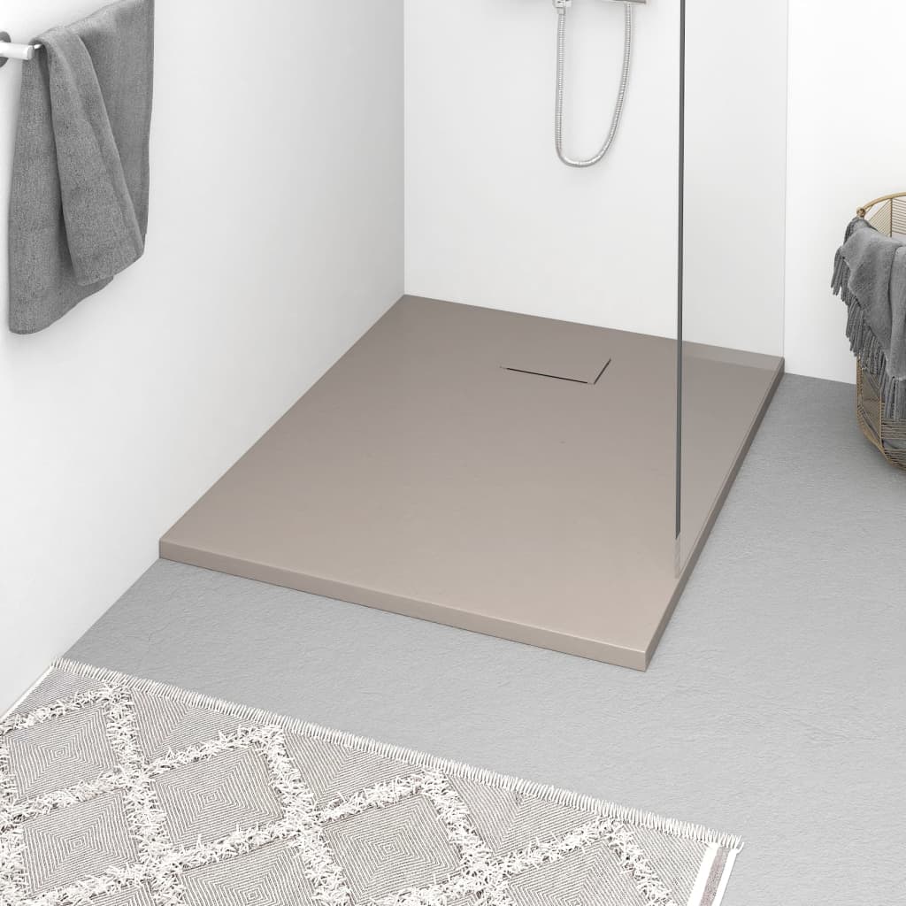 Piatto Doccia In Smc Marrone 100x80 cm