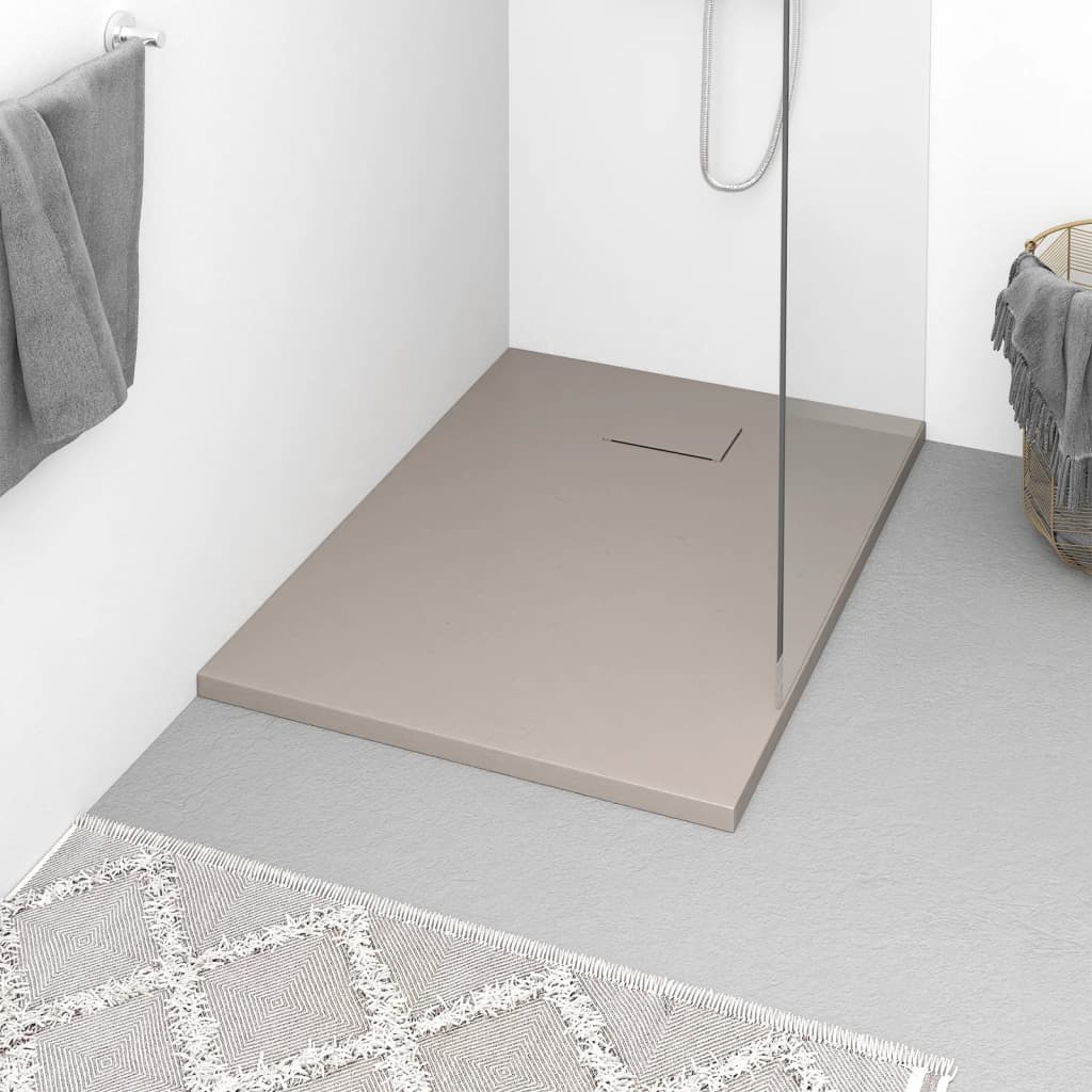 Piatto Doccia In Smc Marrone 100x70 cm
