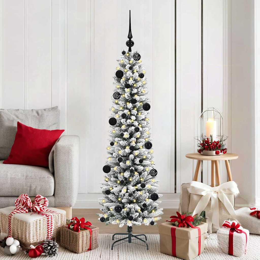 Albero Di Natale Artificiale Con 150 Led Bianco 150 cm