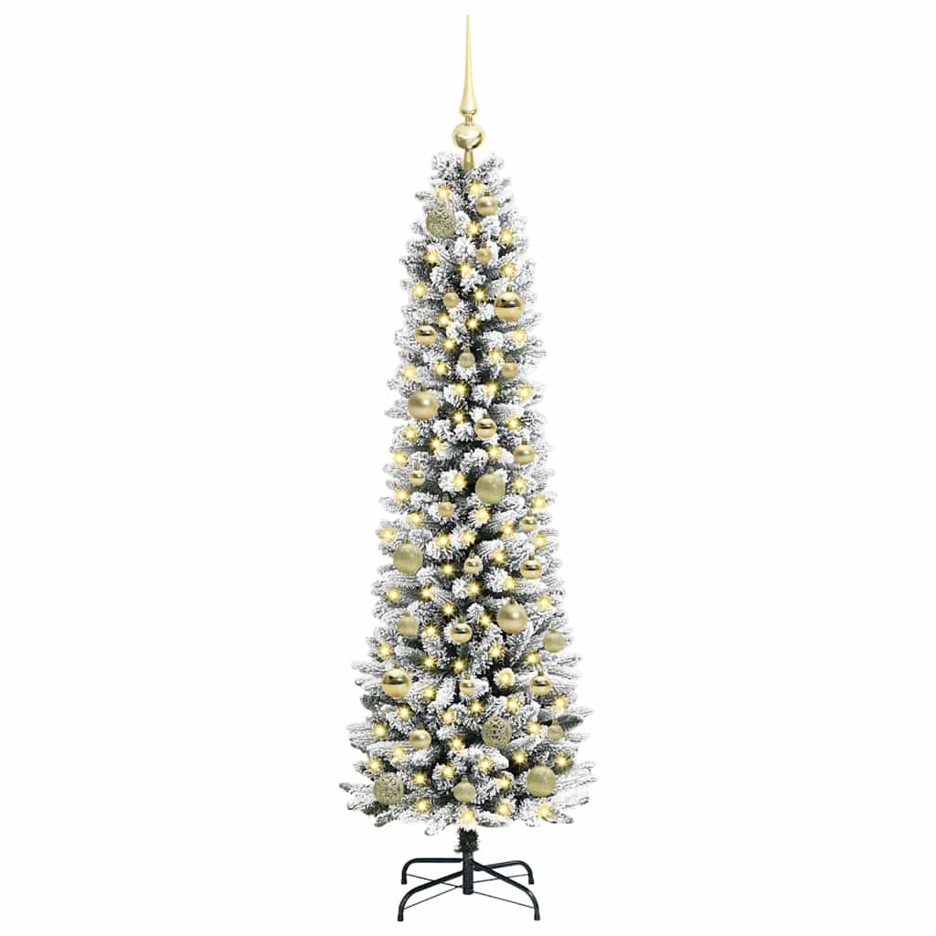 Albero Di Natale Artificiale Con 150 Led Bianco 150 cm - Image 3