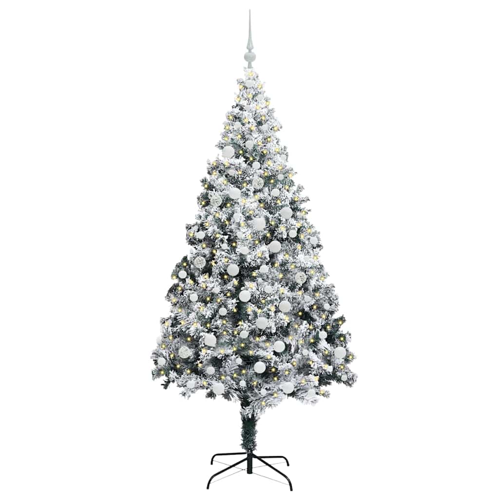 Albero Di Natale Artificiale Con 300 Led Bianco 180 cm - Image 3