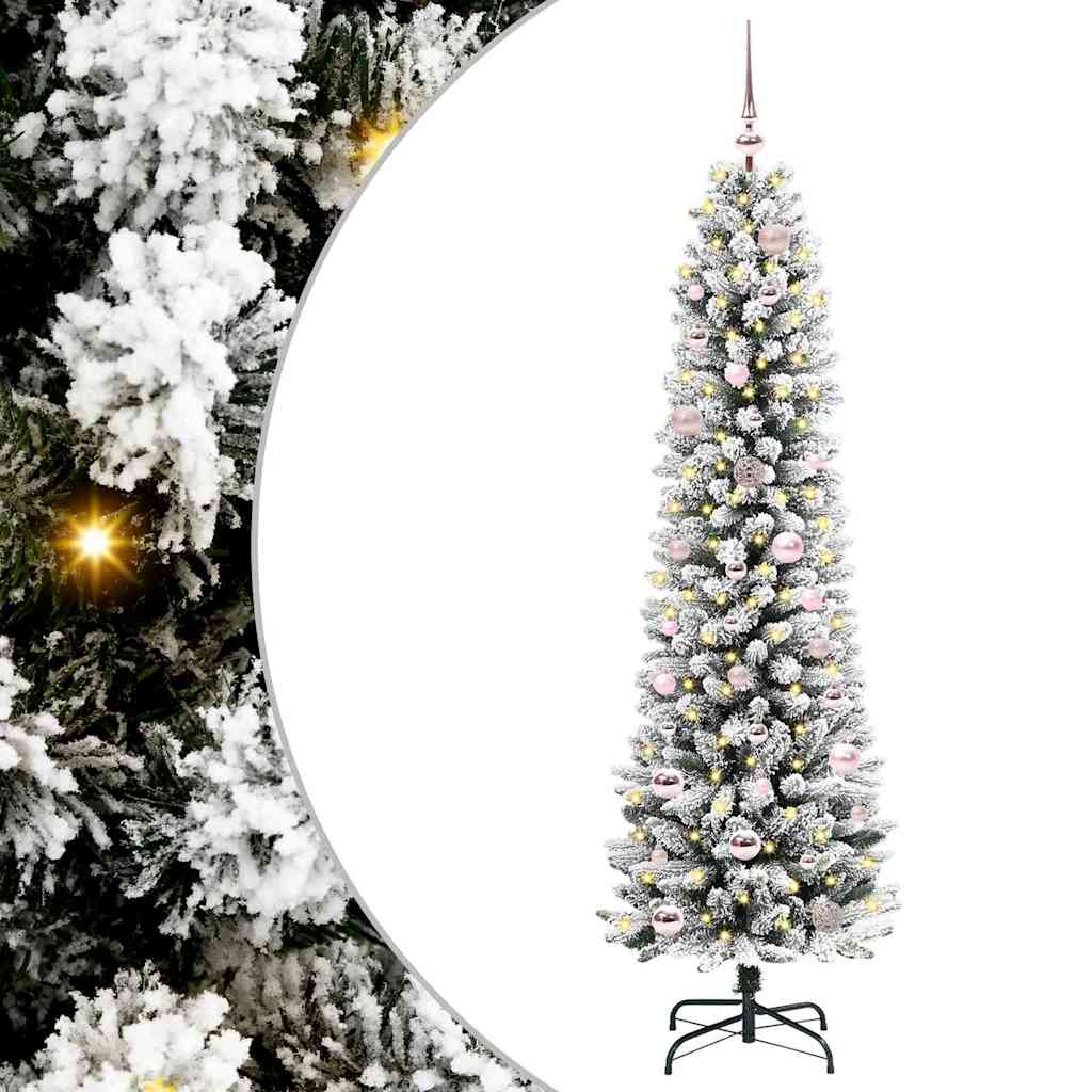 Albero Di Natale Artificiale Con 150 Led Bianco 150 cm
