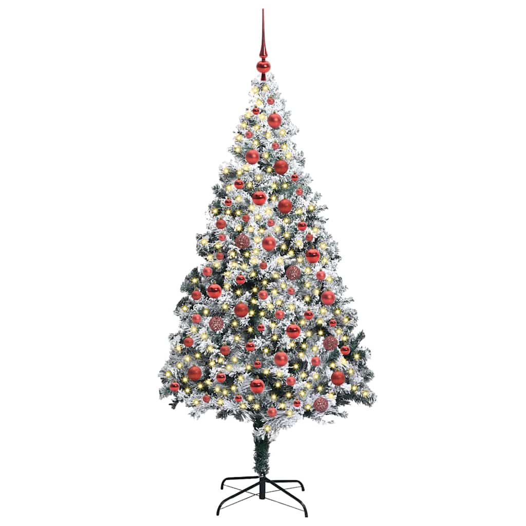 Albero Di Natale Artificiale Con 300 Led Bianco 180 cm - Image 3