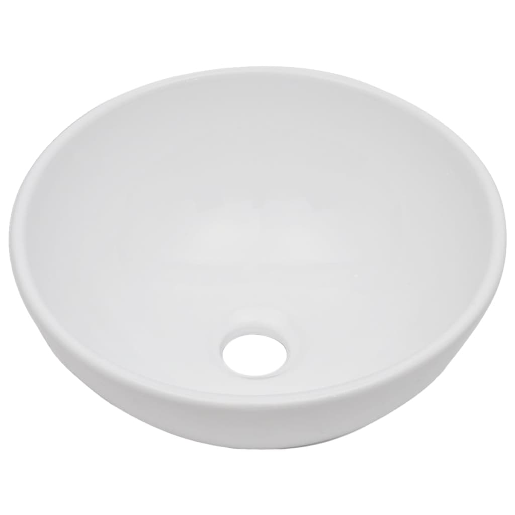 Set Mobili Da Bagno 2 Pz Ceramica Bianco - Image 4