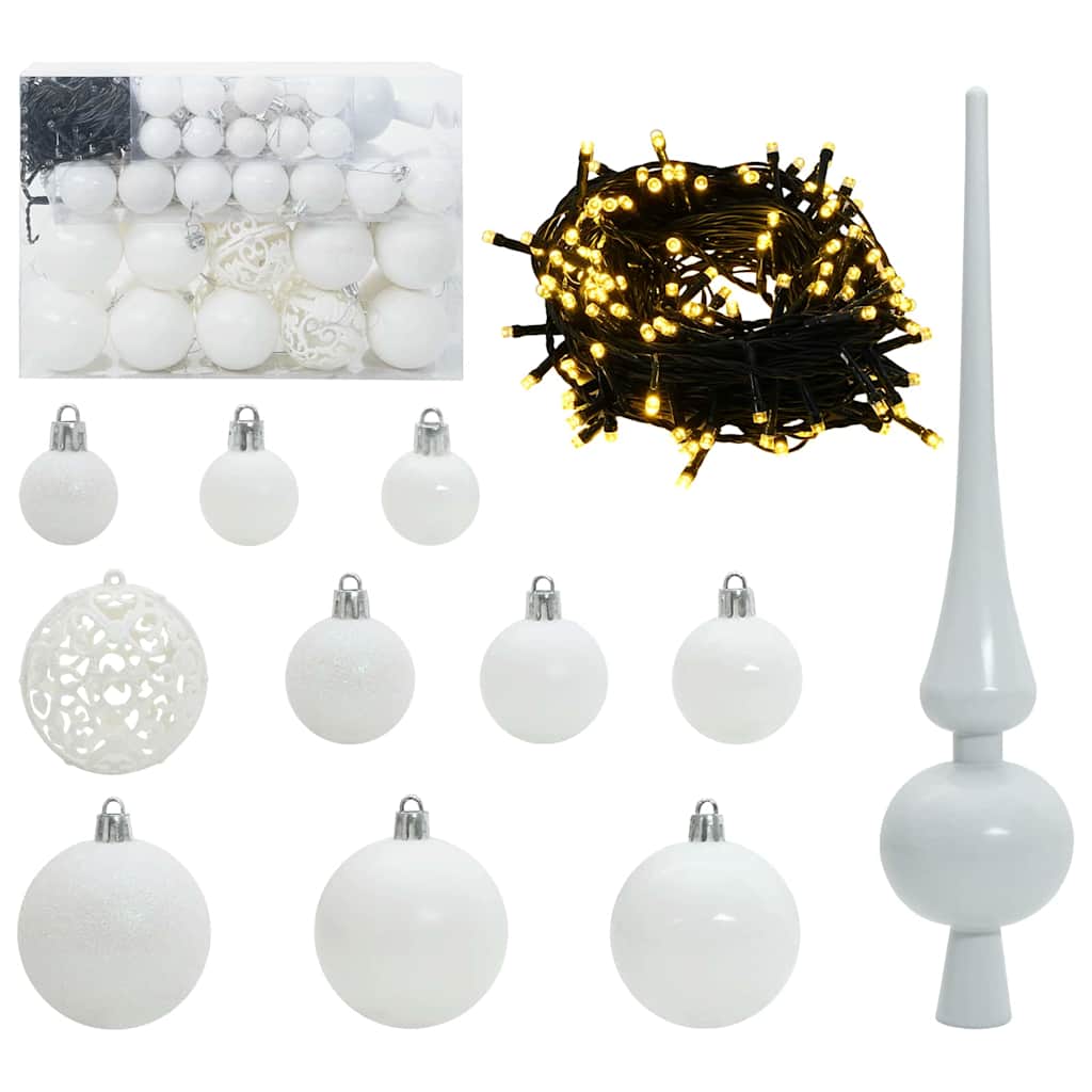 Albero Di Natale Artificiale Con 150 Led Bianco 150 cm - Image 6