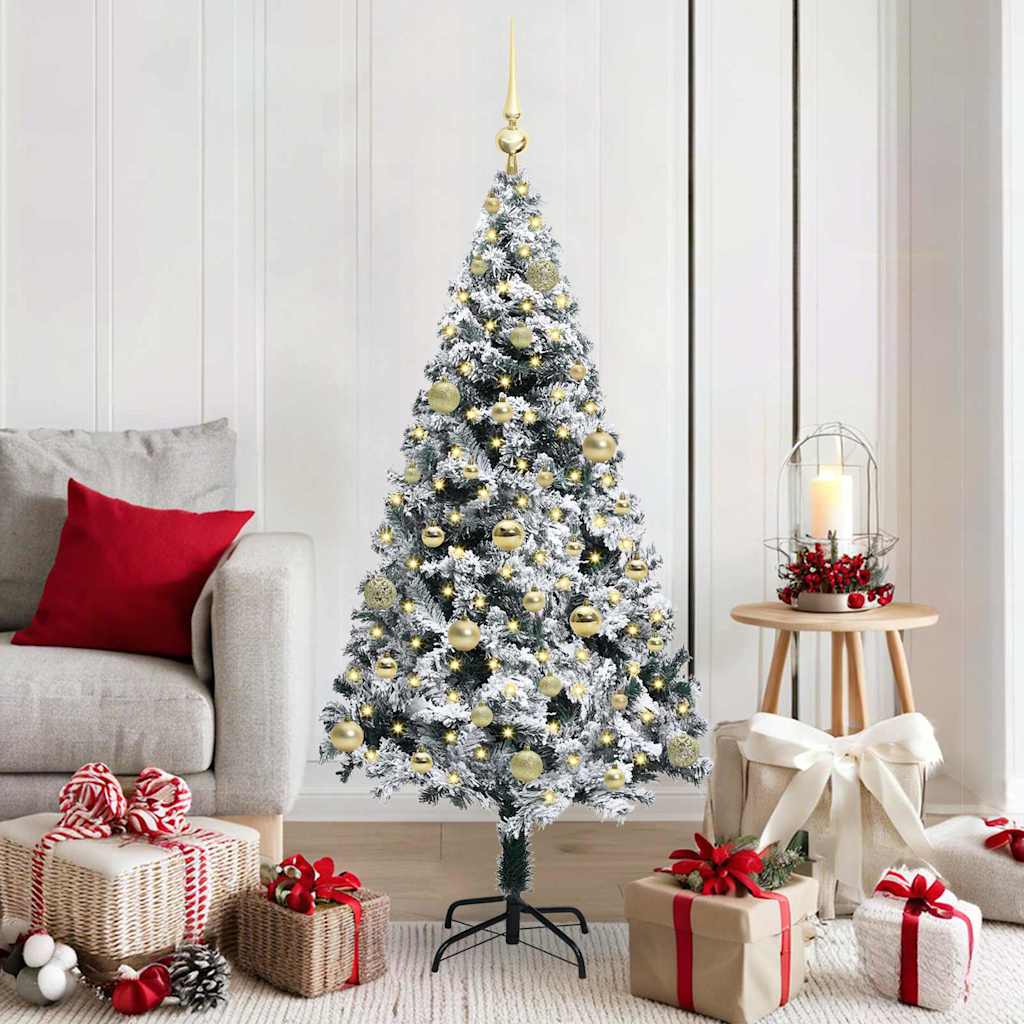 Albero Di Natale Artificiale Con 150 Led Bianco 150 cm