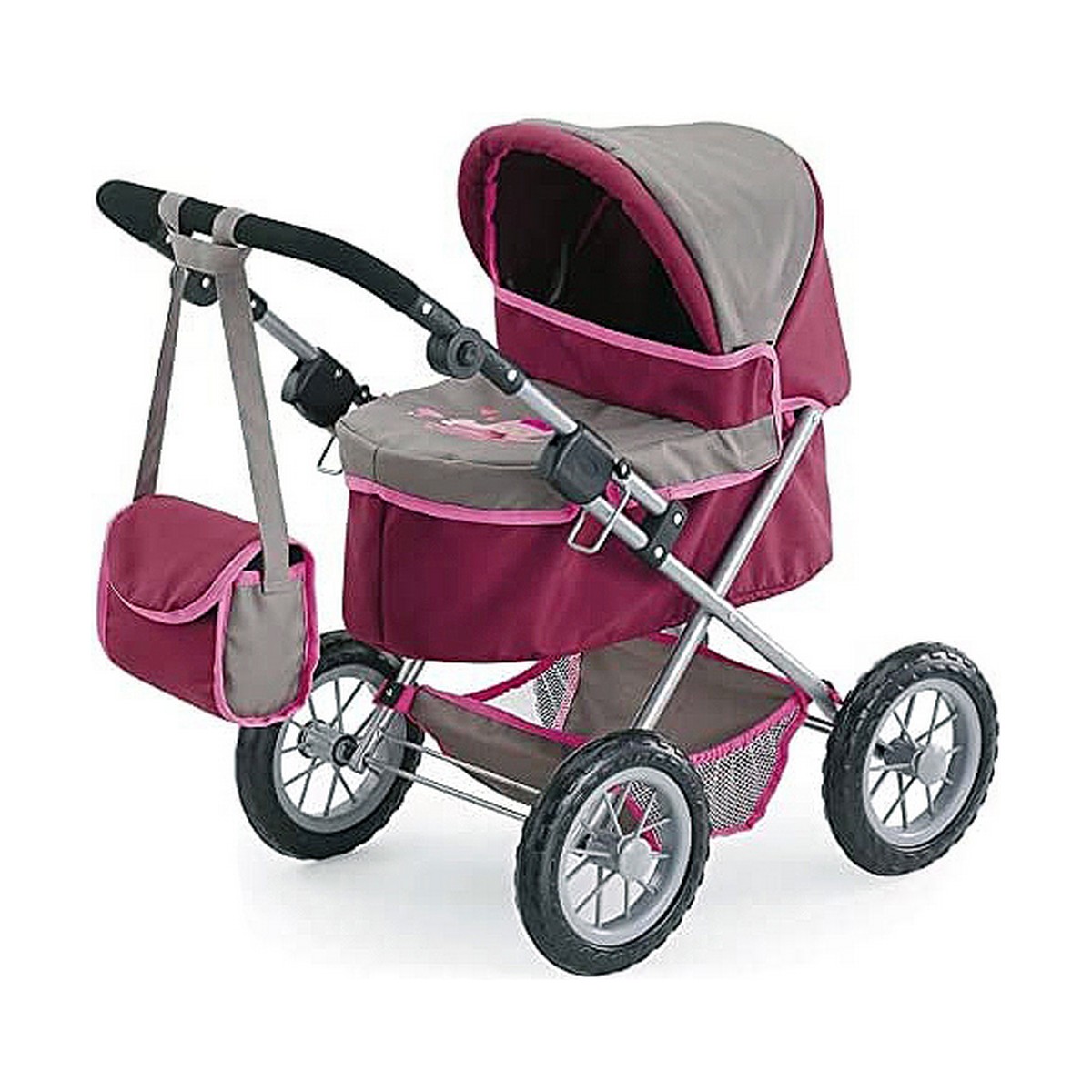 Carrozzina Per Bambole Reig Trendy Royal Special Version Rosso 45 cm