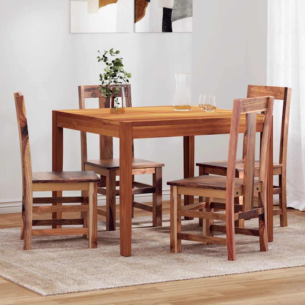Sedie Da Pranzo 4 Pz In Legno Massello